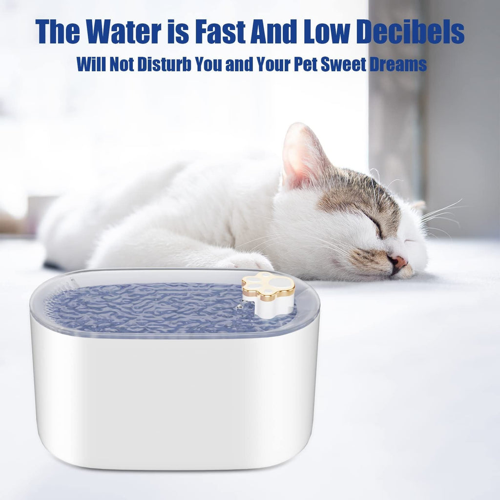 3L Automatic Pet Water Fountain for Cats and Dogs – Ultra-Quiet Dispenser with Filter and LED Light