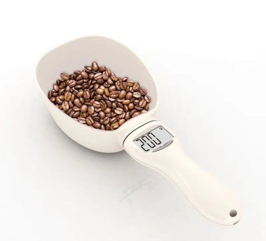 Digital Pet Food Measuring Spoon Scale – 5 Weighing Units & LCD Display