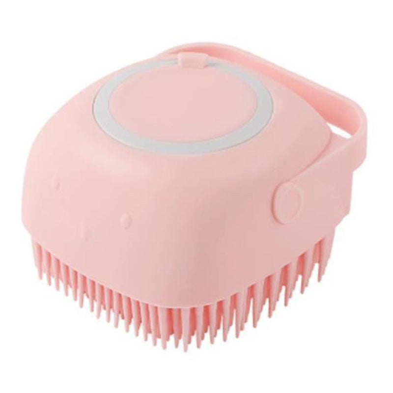 Brosse de massage et de bain en silicone pour animaux de compagnie