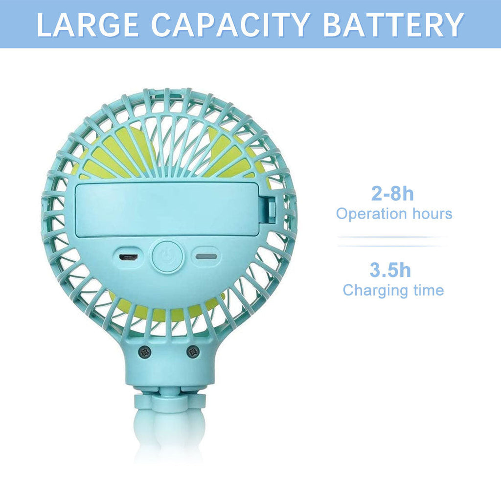 Mini Ventilateur Pliable Octopus – Ventilateur Portable USB Rechargeable pour Poussette, Lit et Plus