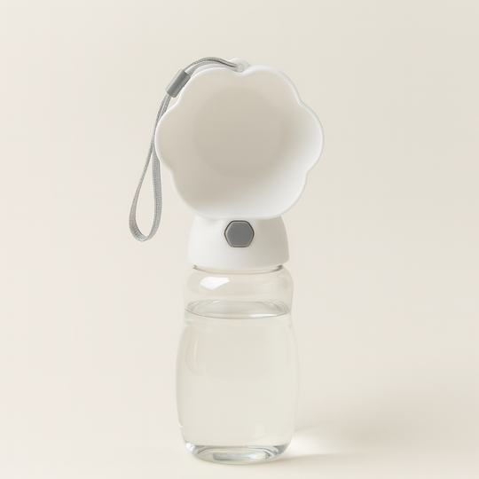 Bouteille d’Eau et de Nourriture 2 en 1 pour Animaux – Distributeur Portable pour Chiens et Chats