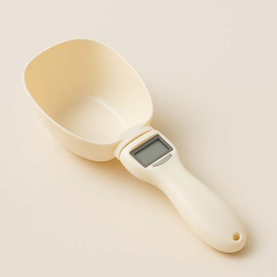Electronic Measuring Spoon for Pets - Digital Scale with LED Display for Dogs and Cats
