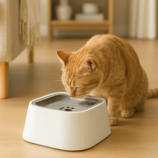 Floating Fountain for Dogs and Cats – Spill-Proof Portable Water Dispenser