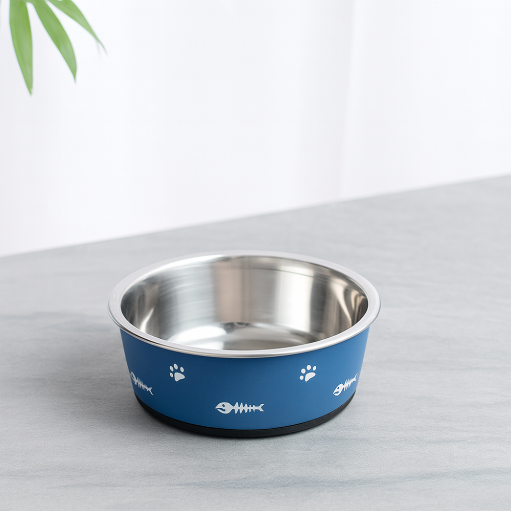 Stainless Steel Dog Bowl – Non-Slip Food and Water Bowl
