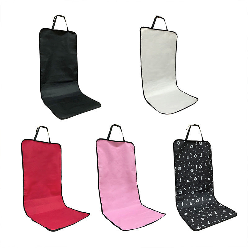 Waterproof Oxford Cloth Car Protection Mat - Front Seat Cushion for Dogs and Cats