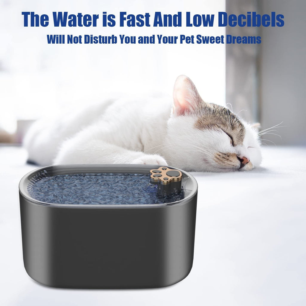 3L Automatic Pet Water Fountain for Cats and Dogs – Ultra-Quiet Dispenser with Filter and LED Light
